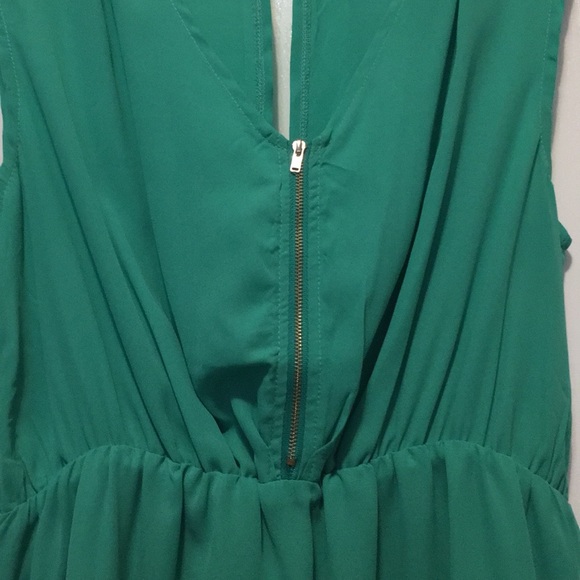 Blue/Green summer spring dress short Bohme - Picture 3 of 4
